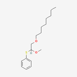 {[1-Methoxy-2-(octyloxy)ethyl]sulfanyl}benzene