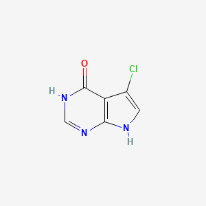 molecular formula C6H4ClN3O B1436783 5-氯-7H-吡咯并[2,3-d]嘧啶-4-醇 CAS No. 1448719-08-1