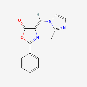 (4Z)-4-[(2-methylimidazol-1-yl)methylidene]-2-phenyl-1,3-oxazol-5-one