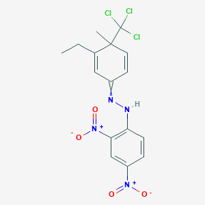 1-(2,4-Dinitrophenyl)-2-[3-ethyl-4-methyl-4-(trichloromethyl)cyclohexa-2,5-dien-1-ylidene]hydrazine