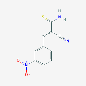 molecular formula C10H7N3O2S B14367873 2-Propenethioamide, 2-cyano-3-(3-nitrophenyl)- CAS No. 93690-11-0