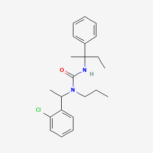 molecular formula C22H29ClN2O B14367894 N-[1-(2-Chlorophenyl)ethyl]-N'-(2-phenylbutan-2-yl)-N-propylurea CAS No. 91833-95-3