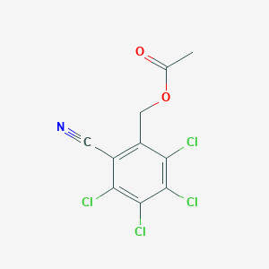 (2,3,4,5-Tetrachloro-6-cyanophenyl)methyl acetate