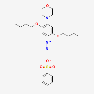 2,5-Dibutoxy-4-(morpholin-4-yl)benzene-1-diazonium benzenesulfonate