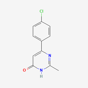 molecular formula C11H9ClN2O B1436824 6-(4-Chlorophenyl)-2-methylpyrimidin-4-ol CAS No. 1256778-64-9