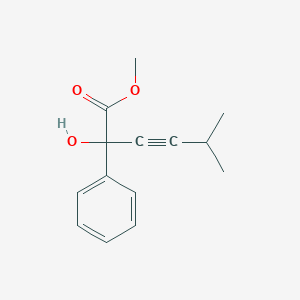 Methyl 2-hydroxy-5-methyl-2-phenylhex-3-ynoate