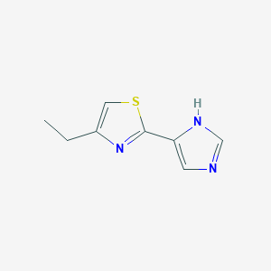 molecular formula C8H9N3S B1436827 4-ethyl-2-(1H-imidazol-4-yl)-1,3-thiazole CAS No. 1791353-66-6