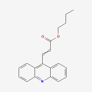 Butyl 3-(acridin-9-YL)prop-2-enoate