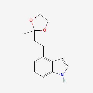 4-[2-(2-Methyl-1,3-dioxolan-2-yl)ethyl]-1H-indole