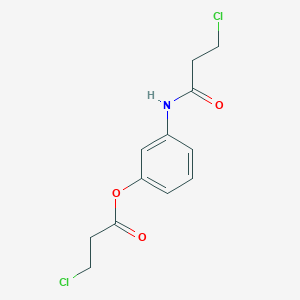 B1436843 3-(3-Chloropropanamido)phenyl 3-chloropropanoate CAS No. 2250243-33-3