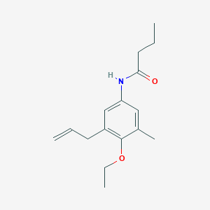 N-[4-Ethoxy-3-methyl-5-(prop-2-en-1-yl)phenyl]butanamide