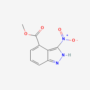 B1436846 3-Nitro-4-indazolecarboxylic acid methyl ester CAS No. 1260385-51-0
