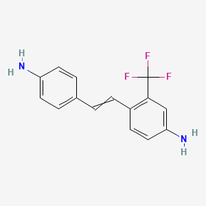 4-[2-(4-Aminophenyl)ethenyl]-3-(trifluoromethyl)aniline