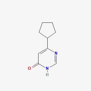 molecular formula C9H12N2O B1436847 6-环戊基嘧啶-4-醇 CAS No. 1159818-25-3