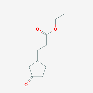 Cyclopentanepropanoic acid, 3-oxo-, ethyl ester