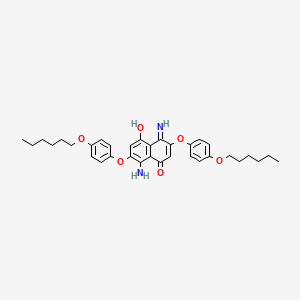 4,8-Diamino-3,7-bis[4-(hexyloxy)phenoxy]naphthalene-1,5-dione