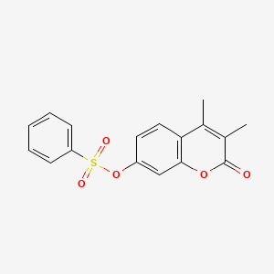 3,4-Dimethyl-2-oxo-2H-1-benzopyran-7-yl benzenesulfonate