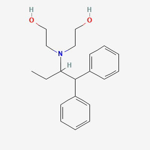 2,2'-[(1,1-Diphenylbutan-2-yl)azanediyl]di(ethan-1-ol)