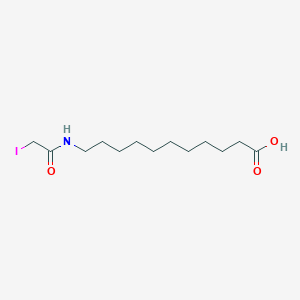 molecular formula C13H24INO3 B14368530 Undecanoicacid, 11-[(2-iodoacetyl)amino]- CAS No. 91972-67-7