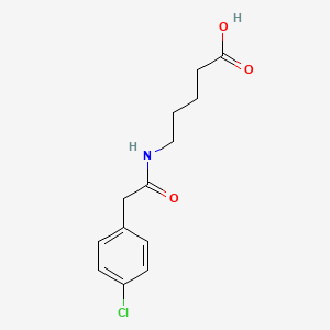 5-[2-(4-Chlorophenyl)acetamido]pentanoic acid