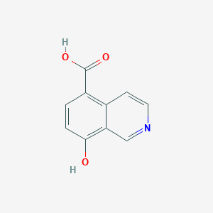 molecular formula C10H7NO3 B1436854 8-羟基-异喹啉-5-羧酸 CAS No. 1823359-54-1