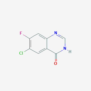 molecular formula C8H4ClFN2O B1436871 6-氯-7-氟-3,4-二氢喹唑啉-4-酮 CAS No. 17519-02-7