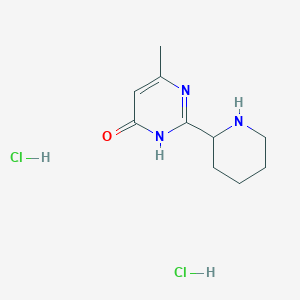 B1436873 6-Methyl-2-(piperidin-2-yl)pyrimidin-4-ol dihydrochloride CAS No. 1361114-13-7