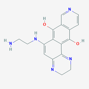 B1436882 6-(2-Aminoethylamino)-2,3-dihydroisoquinolino[6,7-f]quinoxaline-7,12-diol CAS No. 1430561-06-0