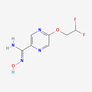B1436890 5-(2,2-difluoroethoxy)-N'-hydroxypyrazine-2-carboximidamide CAS No. 1564175-62-7