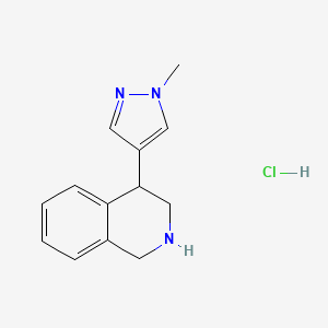 B1436892 4-(1-methyl-1H-pyrazol-4-yl)-1,2,3,4-tetrahydroisoquinoline hydrochloride CAS No. 2303565-69-5