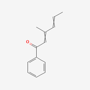 molecular formula C13H14O B14369083 3-Methyl-1-phenylhexa-2,4-dien-1-one CAS No. 93626-99-4