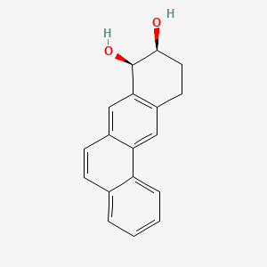 Benz(a)anthracene-8,9-diol, 8,9,10,11-tetrahydro-, (8R-cis)-