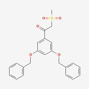 1-[3,5-Bis(benzyloxy)phenyl]-2-(methanesulfonyl)ethan-1-one