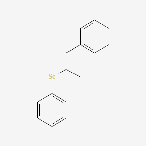 [(1-Phenylpropan-2-yl)selanyl]benzene