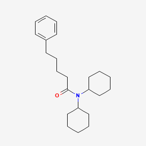 N,N-Dicyclohexyl-5-phenylpentanamide