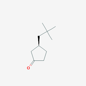 (3R)-3-(2,2-Dimethylpropyl)cyclopentan-1-one