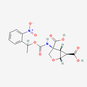 (1R,4R,5S,6R)-4-[1-(2-nitrophenyl)ethoxycarbonylamino]-2-oxabicyclo[3.1.0]hexane-4,6-dicarboxylic acid