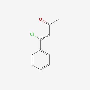 molecular formula C10H9ClO B14369347 4-Chloro-4-phenylbut-3-en-2-one CAS No. 91667-27-5