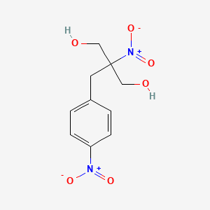 molecular formula C10H12N2O6 B14369348 2-Nitro-2-[(4-nitrophenyl)methyl]propane-1,3-diol CAS No. 90870-52-3