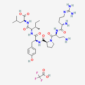 molecular formula C38H61F3N10O10 B1436939 (Dab9)-Neurotensin (8-13) Trifluoroacetate CAS No. 166824-25-5