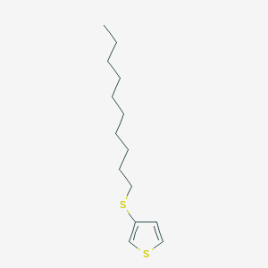 molecular formula C14H24S2 B14369419 3-(Decylsulfanyl)thiophene CAS No. 92372-03-7