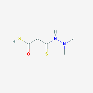 molecular formula C5H10N2OS2 B1436950 3-(2,2-二甲基肼基)-3-硫代硫代丙酸 O-酸 CAS No. 98069-74-0