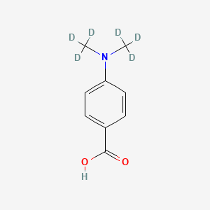 molecular formula C9H11NO2 B1436952 4-[二((2)H3)甲基氨基]苯甲酸 CAS No. 1175002-09-1