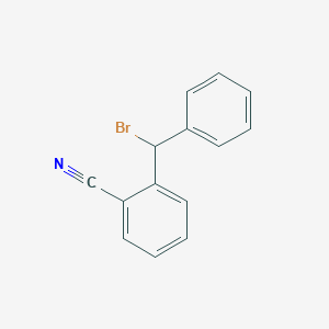 molecular formula C14H10BrN B14369542 2-[Bromo(phenyl)methyl]benzonitrile CAS No. 90292-83-4