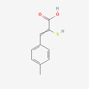 molecular formula C10H10O2S B14369583 3-(4-Methylphenyl)-2-sulfanylprop-2-enoic acid CAS No. 93515-29-8