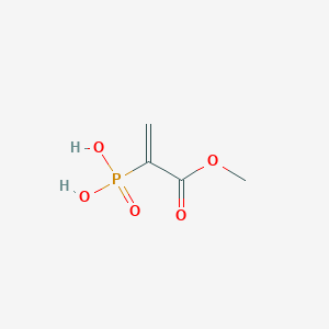 molecular formula C4H7O5P B14369606 (3-Methoxy-3-oxoprop-1-en-2-yl)phosphonic acid CAS No. 91776-40-8