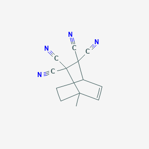 molecular formula C13H10N4 B14369633 1-Methylbicyclo[2.2.2]oct-5-ene-2,2,3,3-tetracarbonitrile CAS No. 90553-84-7