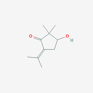 3-Hydroxy-2,2-dimethyl-5-(propan-2-ylidene)cyclopentan-1-one