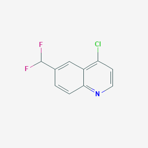 molecular formula C10H6ClF2N B1436965 4-氯-6-(二氟甲基)喹啉 CAS No. 2248157-38-0