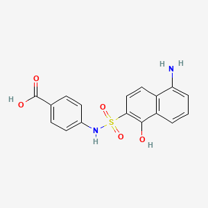 4-[(5-Amino-1-hydroxynaphthalene-2-sulfonyl)amino]benzoic acid